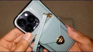 Apple iPhone 15 Pro Max Teal Crossbody Purse