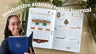 how to bullet journal for SCHOOL 🍂 productive bullet journal ideas for students