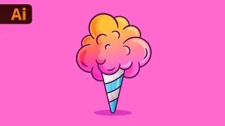 Adobe Illustrator Tutorial - Learn to Create Cotton Candy Vector Illustration