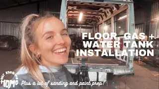 FLOOR, GAS AND WATER INSTALLATION-Mercedes Vario Campervan Conversion