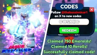 *NEW* CODES FOR UPDATE 9 IN ANIME LAST STAND!