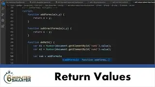 Return Values from JavaScript Functions