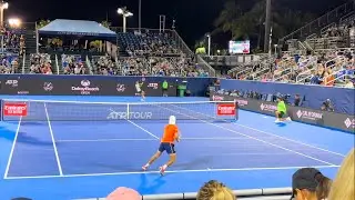 Flavio Cobolli vs Zachary Svajda Delray Beach Court Level View Highlights [4K 60fps]