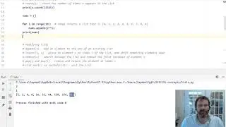 Quick Review - Lists in Python