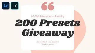 200 Lightroom Presets Giveaway 🎉 | Jaslei Tamayo