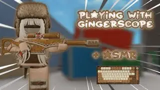 PLAYING MM2 WITH GINGERSCOPE SET + KEYBOARD ASMR