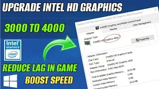 How To Upgrade Intel HD Graphics Driver 3000 To 4000 FREE on Windows 10, 11, 8, 7