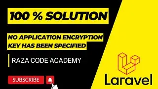 Fixing Laravel Error: No Application Encryption Key Specified