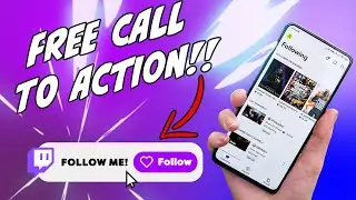 🟣Get MORE TWITCH FOLLOWERS! | FREE Twitch FOLLOW Button | Free CTA  💜