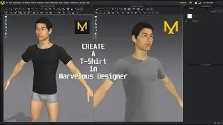 Create T-Shirt in Marvelous Designer | Free Tshirt Garment File | Simple Tutorial