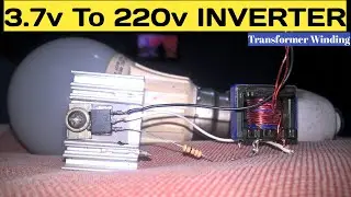 3.7v to 220v Simple Inverter Circuit  | Transformer winding