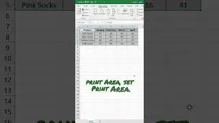 How to Set Print Area in Excel