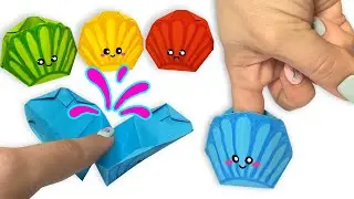 Оригами ИГРУШКА - РАКУШКА - ЛОВУШКА ! Поделки из бумаги I Origami TOY - SHELL - TRAP! Paper crafts