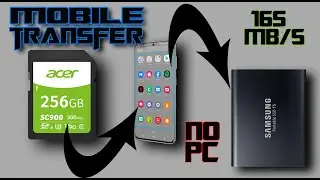 Backup SD to SSD With Mobile Phone FAST | No Computer