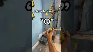 How to spraypaint letter “Q”👈 #graffitialphabet