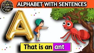 ABCD | Alphabet with Sentences | Alphabet | Simple Sentences | WATRstar