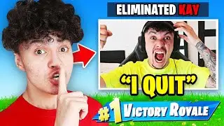 I Stream Sniped FaZe Kay Until he Rage Quit Fortnite (PART 2)