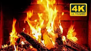 🔥 Cozy Fireplace 4K (12 HOURS). Fireplace with Crackling Fire Sounds. Fireplace Burning 4K