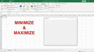 Cara Menampilkan Tombol Minimize dan Maximize VBA 