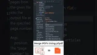 How to Merge Multiple PDFs Using Python #programming #python #automation