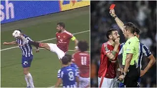 🔥 Bruno Fernandes FURIOUS REACTION to red card against Porto | Bruno Fernandes sent off