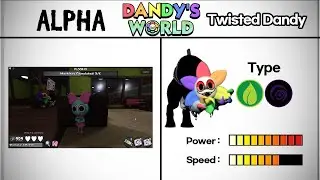 Roblox Dandy's World All Twisted Characters Book & Power Comparison 🔥