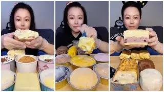 [ASMR] Chinese Girl Eating Sweet Cakes | Mukbang Compilations Sweets #asmr #mukbang