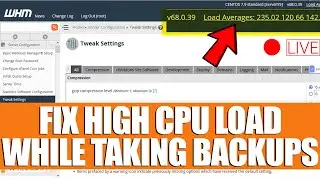 [🔴LIVE] How to Fix High CPU Load issue while generating cPanel backups?