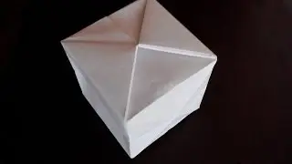 Куб оригами, origami cube