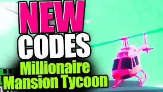 Millionaire Mansion Tycoon CODES - ROBLOX 2023