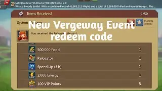 New Vergeway Event redeem code lords mobile|Lords mobile new redeem code