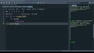 Lesson 18: For loop in python with range()|ELSE in for loop |Break ,Continue in for loop