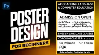 Free Flyer Design in Photoshop - Tutorial - Graphic Designing - Study Studio