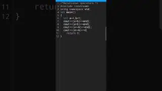 #23.Relational operator in c++! #software #coderslife #coding #python #shorts #shortvideo #trends