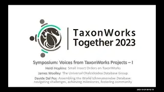 Voices from TaxonWorks Projects - 1