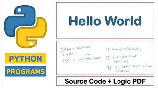Python Program to Print Hello World | Hello World in Python
