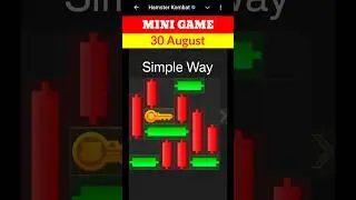 Hamster Kombat Mini Game Today 30 August Unlock Key | 30 August Mini Game Hamster Kombat | #minigame