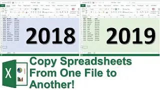 Move or Copy an Excel Spreadsheet From One File to Another File