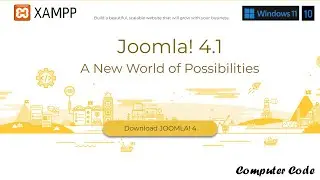 How to Install Joomla 4.1 on Localhost XAMPP Server Windows 11/10 | Latest version | Computer Code.