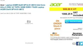 Intel Lunar Lake Core Ultra 200V Laptops From ASUS and ACER Listed Online, Prices Range From €830 To