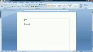 How to Use Superscripts in Microsoft Word 2007