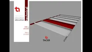 Linear Suspended Ceiling System - Fmx 3  / Metal / TACER