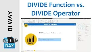 DAX Language - Divide Function vs Divide Operator