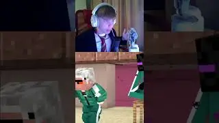 Херобрин ПОМОГ Деду в ИГРЕ КАЛЬМАРА в МАЙНКРАФТ!😚 #shorts #minecraft
