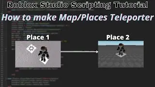 How to make a teleport to places/maps part in Roblox! (Roblox Studio Scripting Tutorial 2022)