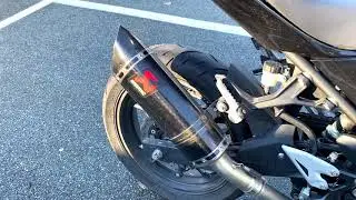 SC Akrapovic vs stock exhaust on a 2020 Kawasaki Ninja 400