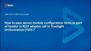 How to pass secure module configuration items as part of header in REST adapter call in TSO