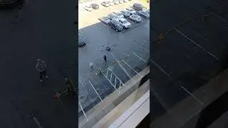 Drone Cleaning Windows at Work - By CD