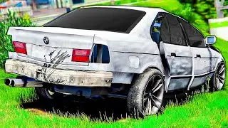 РАЗБИЛ BMW M5 E34 ! БАНДИТСКАЯ ТАЧКА В ТОТАЛ ! - CRMP BLACK RUSSIA MOBILE ⚡