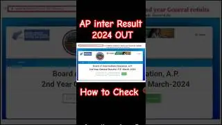 AP Inter Result 2024 Kaise Dekhe !! How to Check AP Inter Result 2024 !! 